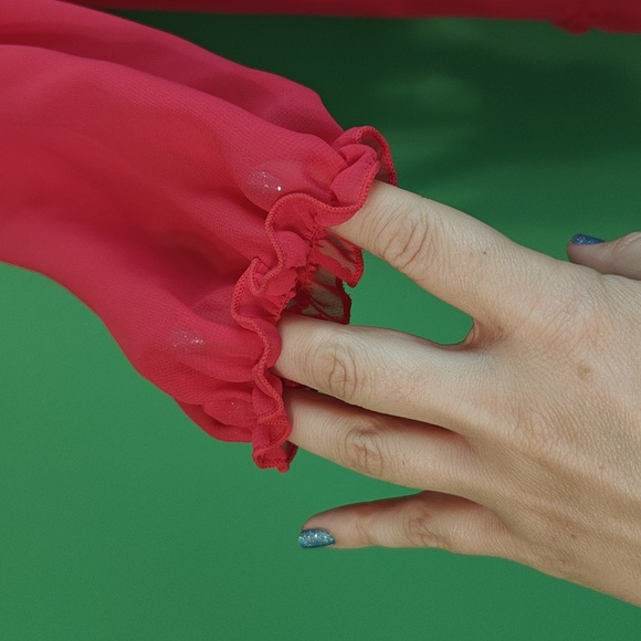 Hot Pink Ruffled Dress - Picture 4 of 12